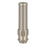 Progress-EMV/ KS - Cable gland brass with contact bush and break protection spiral, PG and metric connecting thread