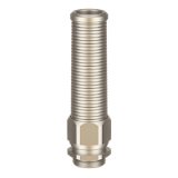 Progress-M/ KS - Cable gland brass with break protection spiral, PG and metric connecting thread