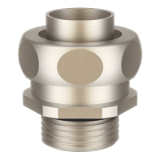 Hose coupling brass with inner bush for plastic protecting cover with wire braiding - 211.50, metric connecting thread